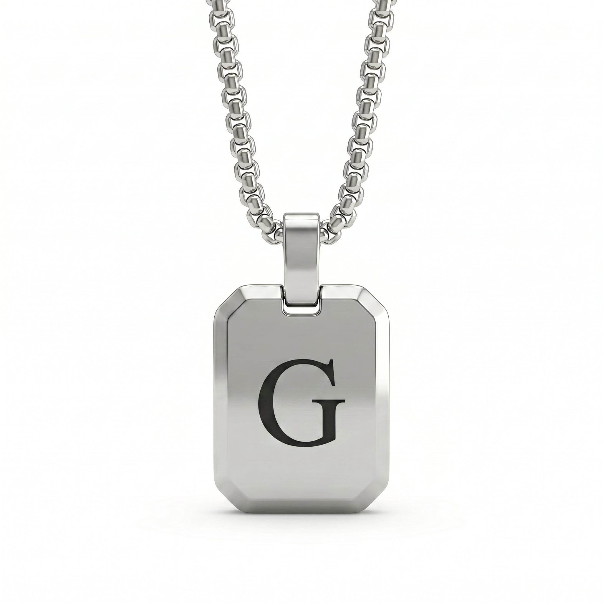 Initial Necklace "Tag"