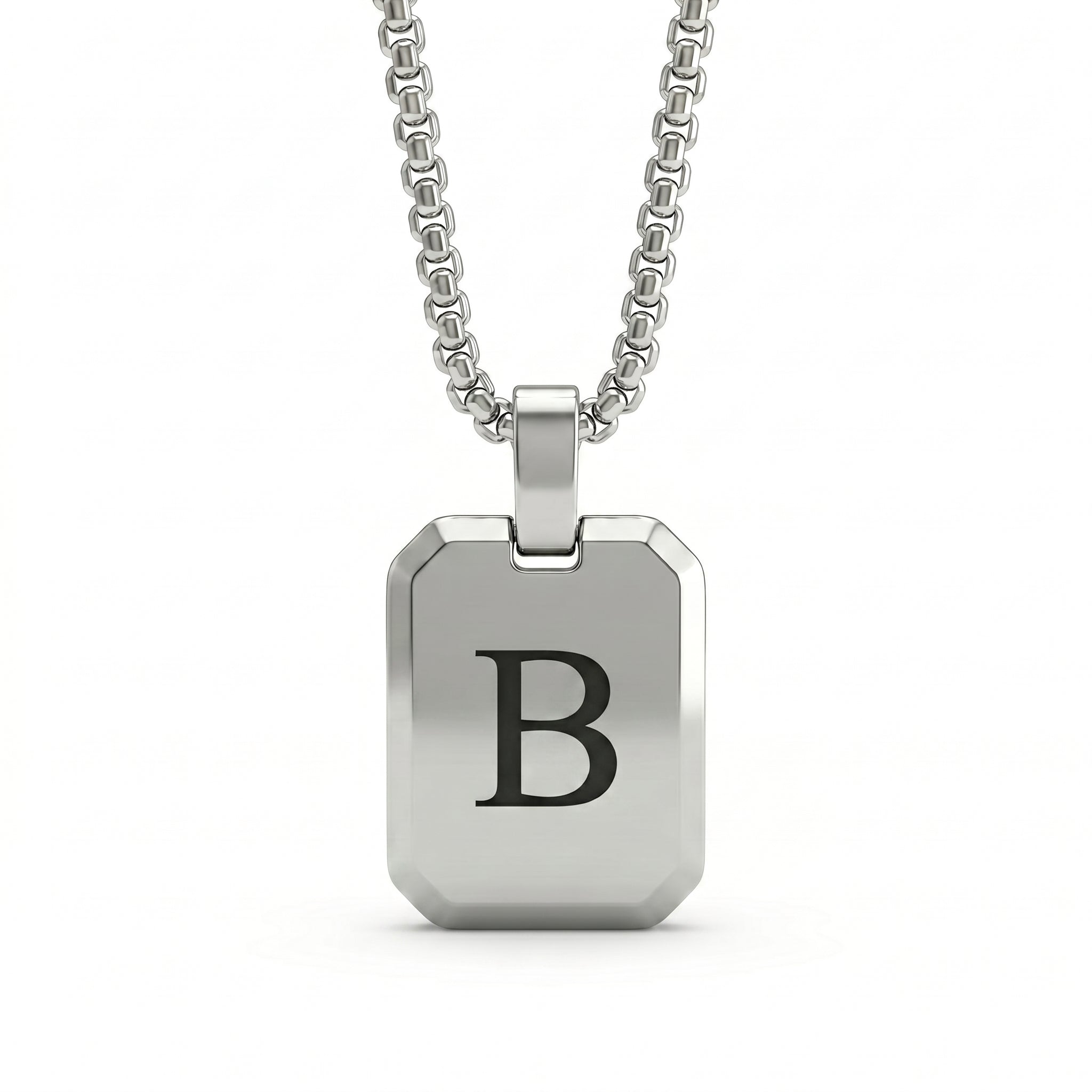 Initial Necklace "Tag"