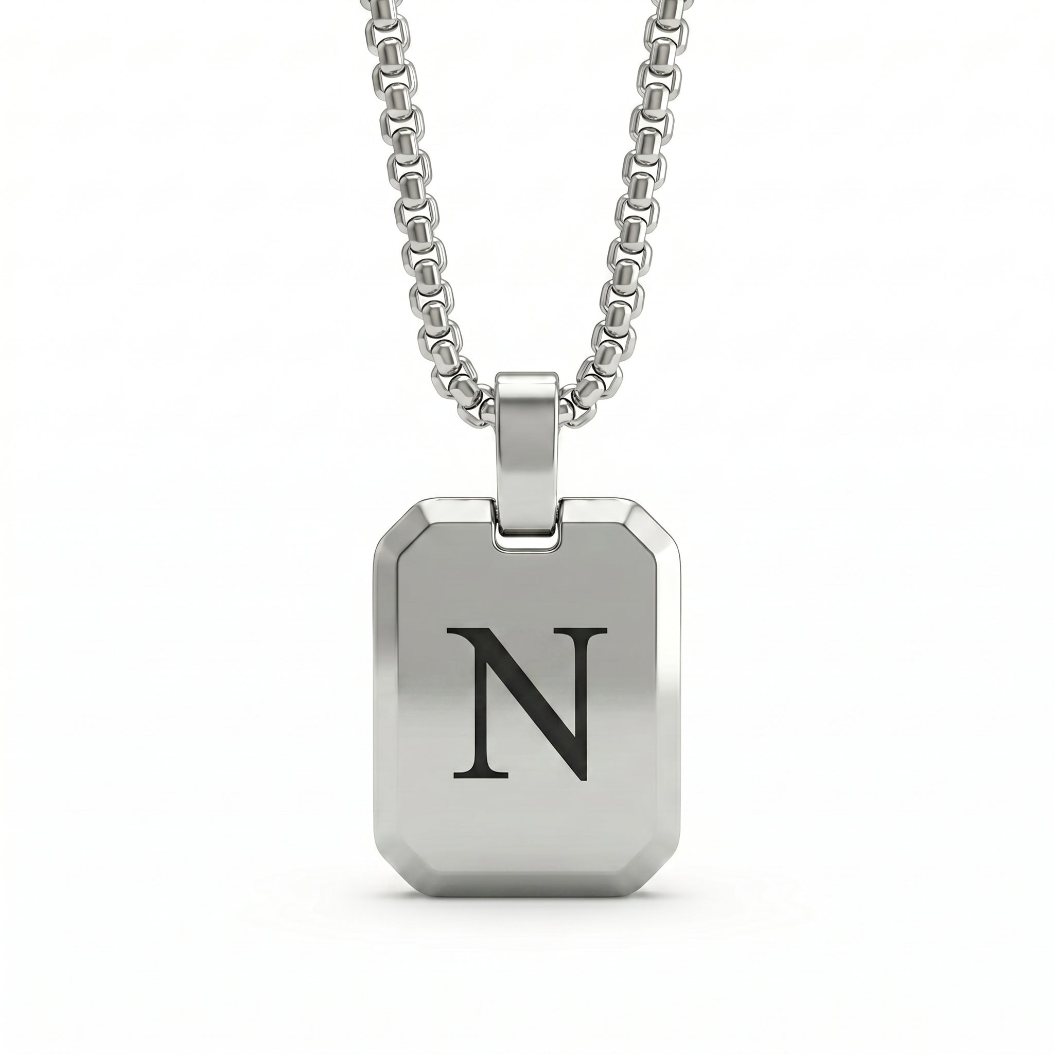 Initial Necklace "Tag"