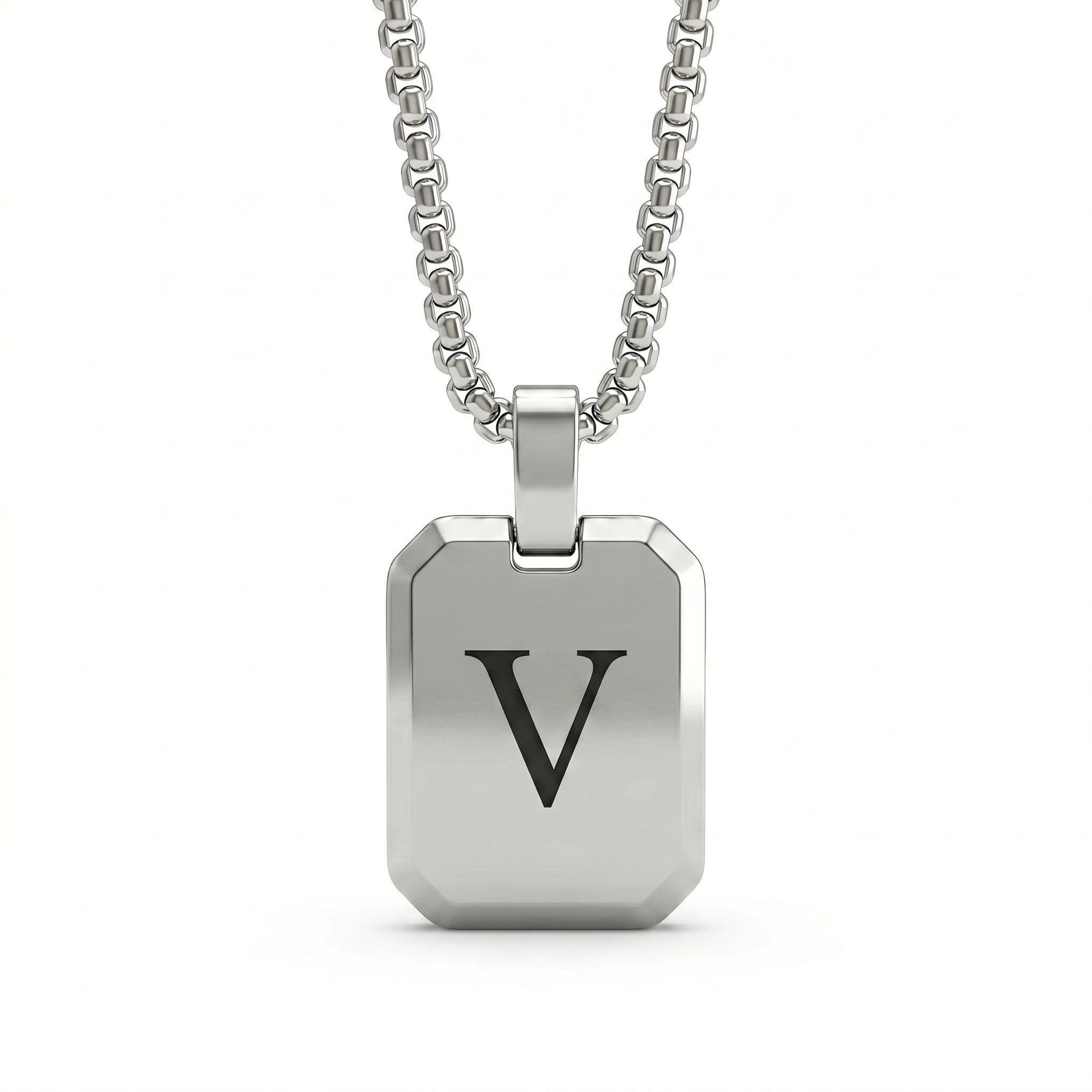 Initial Necklace "Tag"