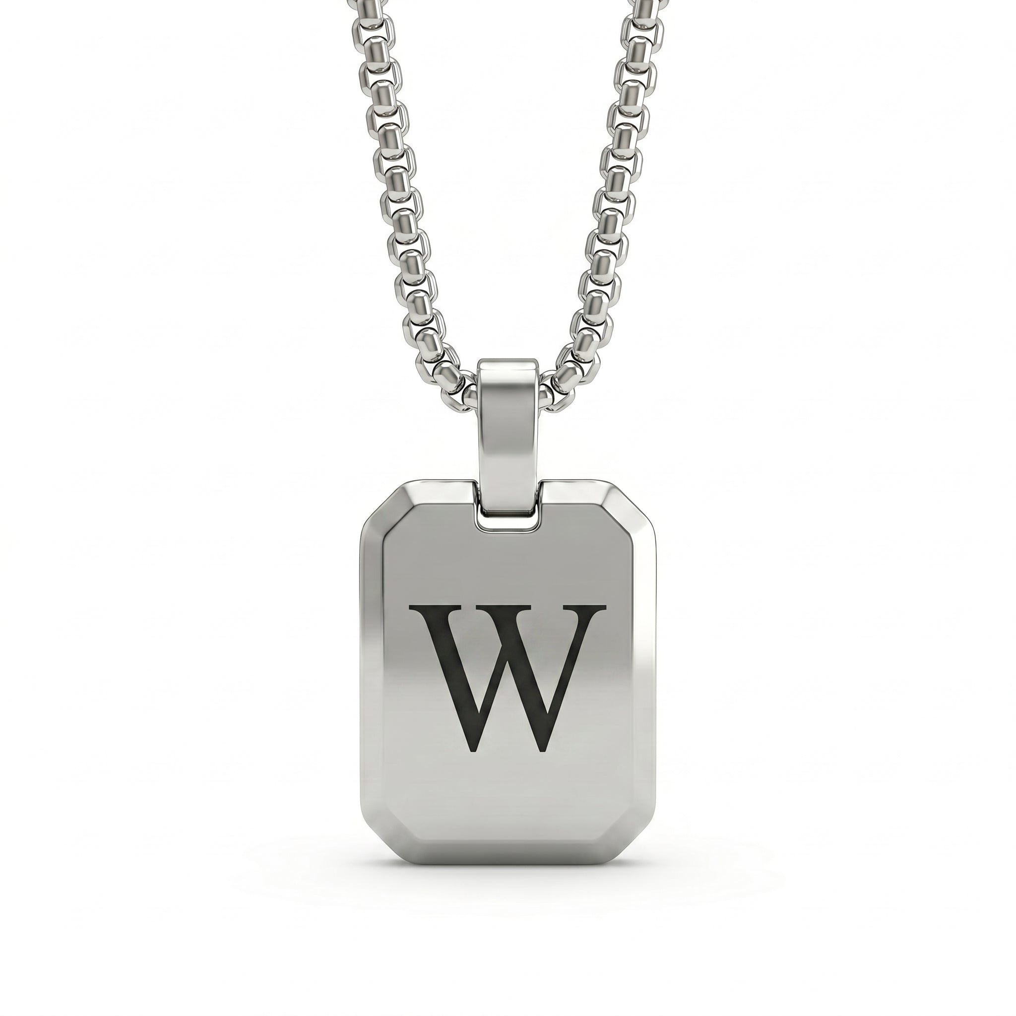 Initial Necklace "Tag"
