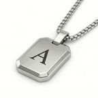 Initial Necklace "Tag"