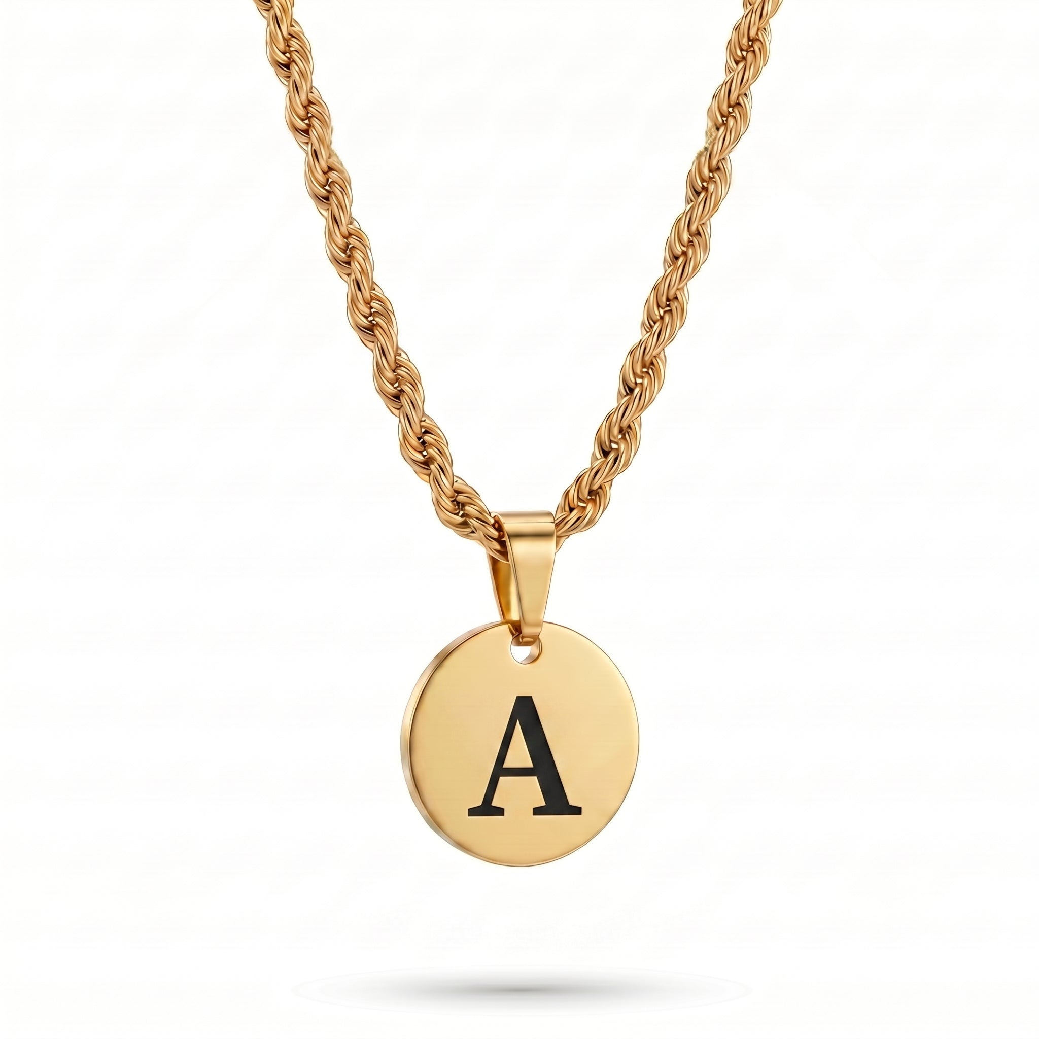 Initial Necklace "Medallion"