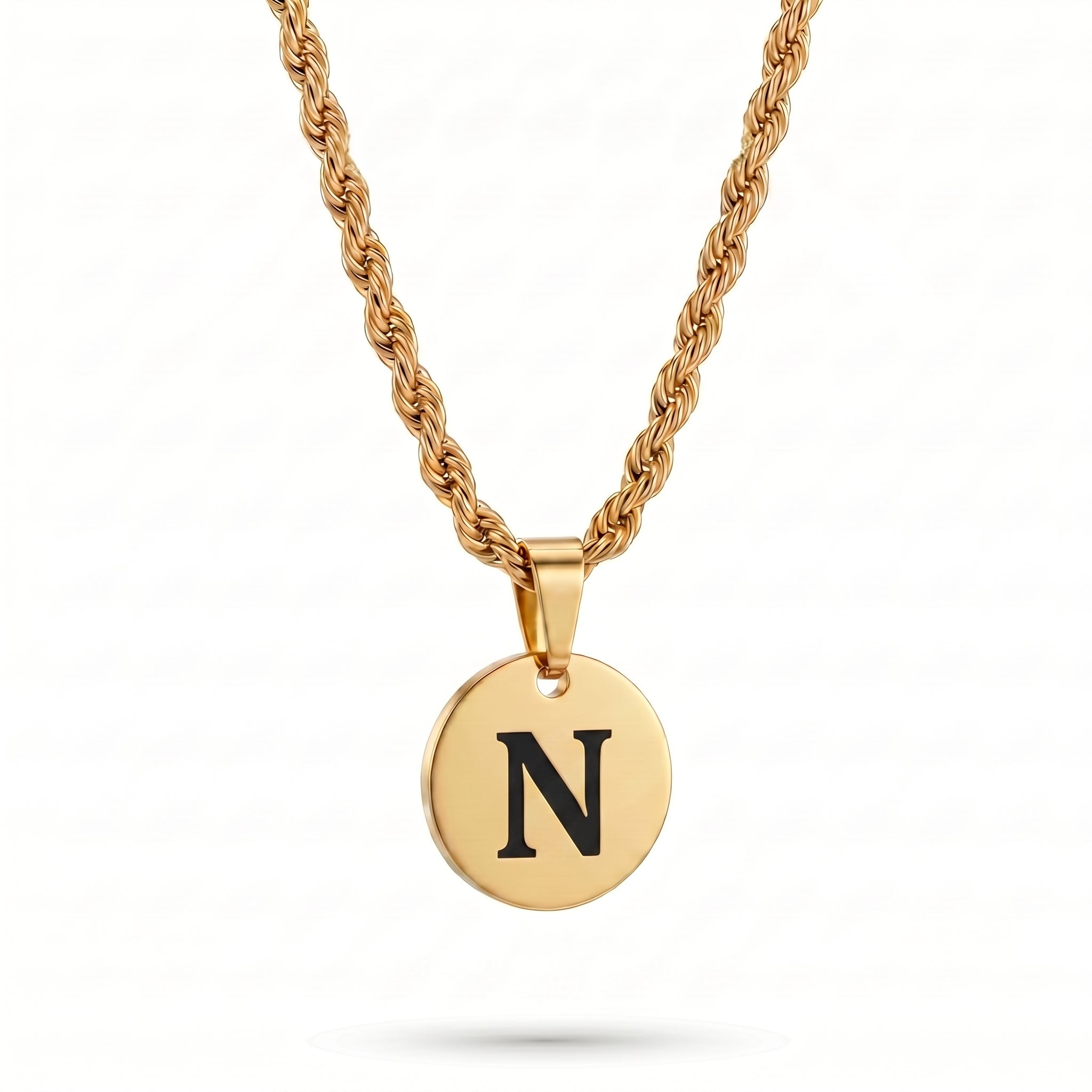 Initial Necklace "Medallion"