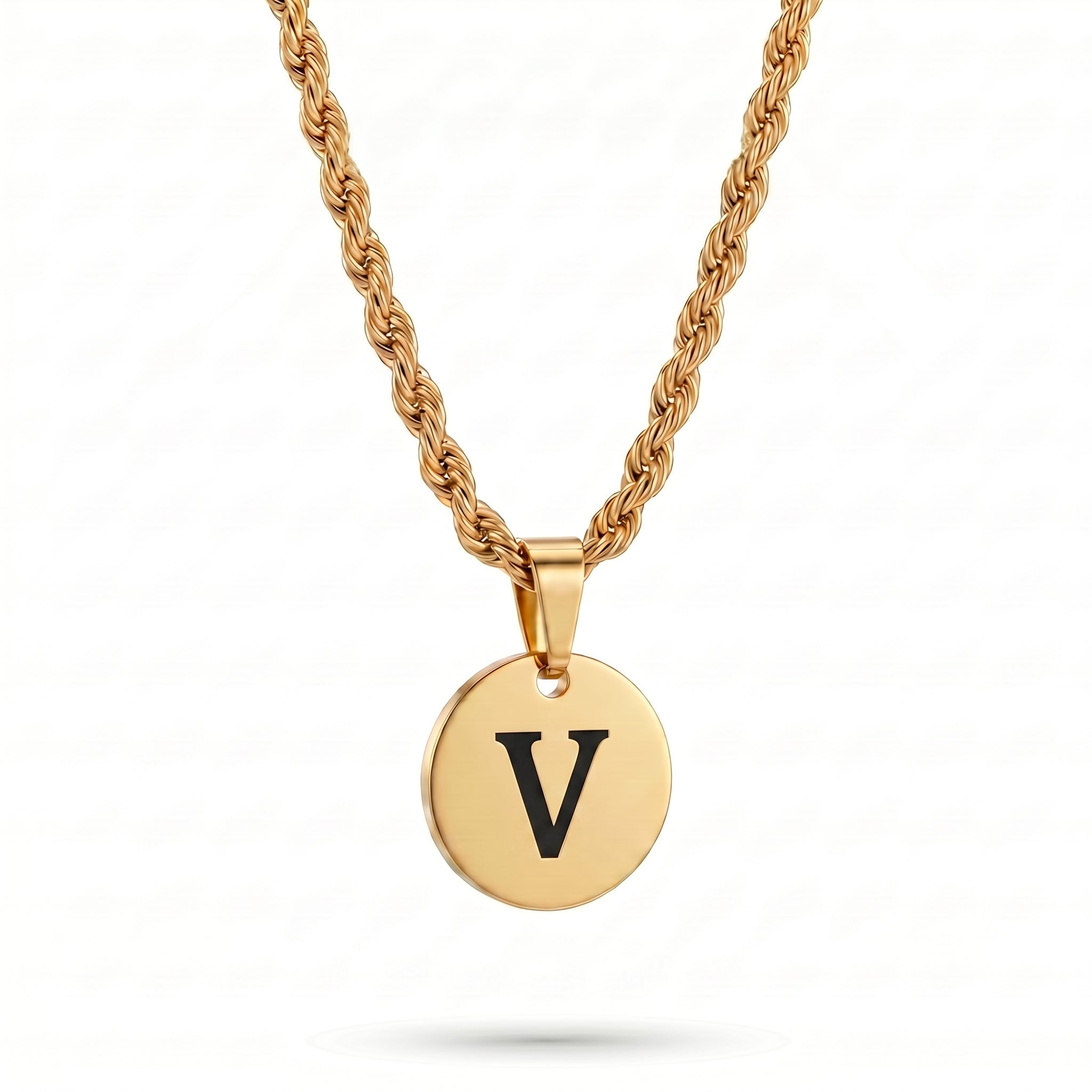 Initial Necklace "Medallion"