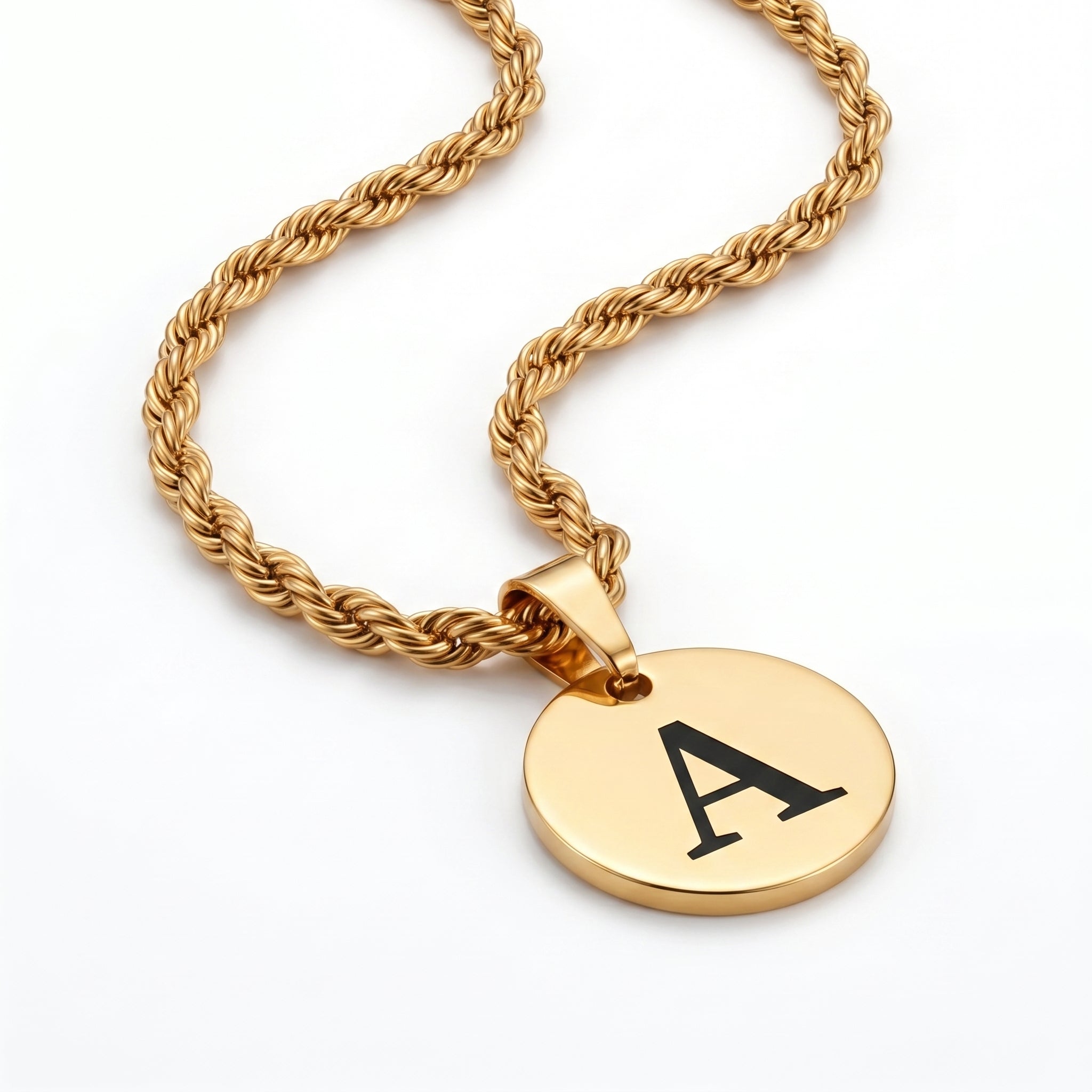 Initial Necklace "Medallion"